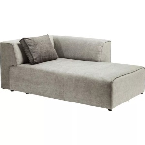 Kare Design, Infinity Ottomane Grau Rechts, Infinity Ottomane Grau Rechts