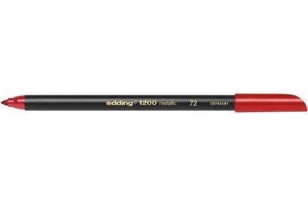 edding, Edding Fasermaler E-1200 4-1200072 Rot (metallic) 1 mm, 3 mm 1 St., Edding 1200, Faserschreiber, 1-3mm, rot, 1200-72
