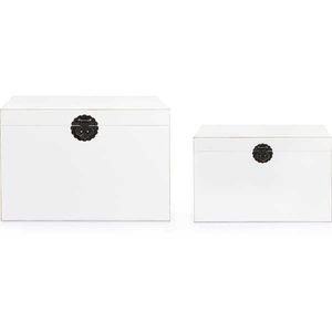 mutoni lifestyle, Koffer Pechino (2er-Set) weiss, Koffer Pechino weiss (2er-Set)
