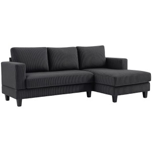 HOMCOM, HOMCOM - Ecksofa, One Size, Grau