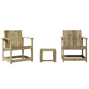 vidaXL, vidaXL 3-tlg. Garten-Lounge-Set Kiefernholz Imprägniert