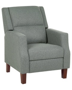 Beliani, Sessel Aus Polyester Klassisch Egersund Unisex Grün Bedruckt ONE SIZE, Beliani - Fernsehsessel aus Polyester Klassisch EGERSUND, One Size, Grün Bedruckt