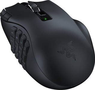 Razer, RAZER Naga V2 HyperSpeed - Gaming Mouse, Schwarz, RAZER Naga V2 HyperSpeed - Gaming Mouse, Kabellos, 30000 DPI, Schwarz