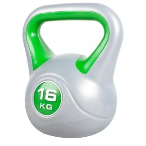 Gorilla sports, Kettlebell Stylish Unisex Taubengrau 16KG, Gorilla Sports - Kettlebell Stylish, One Size, Taubengrau