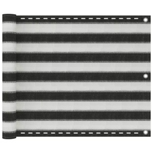 Diverse Hardware, Balkonsichtschutz HDPE 75x600 cm anthrazit und weiss, vidaXL Balkonsichtschutz HDPE 75x600 cm anthrazit und weiß