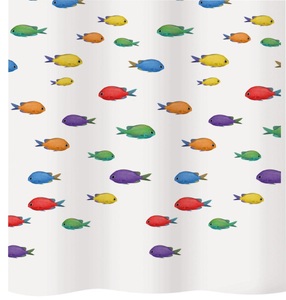 Diaqua, diaqua Duschvorhang Aquatic, Diaqua - Duschvorhang Textil Aquatic, 180x200 cm, Multicolor