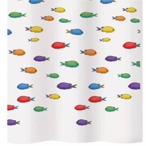 Diaqua, diaqua Duschvorhang Aquatic, Diaqua - Duschvorhang Textil Aquatic, 180x200 cm, Multicolor