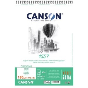 Canson, CANSON Skizzenpapier A3 31412A005 180g, weiss 30 Blatt, Canson Skizzenpapier, A3, 180g, weiss, 31412A005, (30 Blatt)