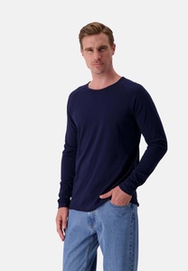 Langarmshirts Longsleeve - Slub Herren Marine XXL