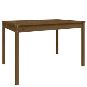 vidaXL, vidaXL Gartentisch Honigbraun 121x82,5x76 cm Massivholz Kiefer
