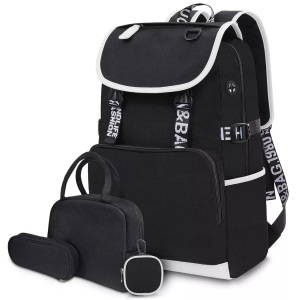 Only-bags.store, Only-bags.store - Rucksäcke Daypack Schulranzen, Grundschule Mittelschule Tasche Schulranzen Set Federmäppchen, Kinderrucksack Laptop, One Size, Schwarz, Only-bags.store - Rucksäcke Daypack Schulranzen, Grundschule Mittelschule Tasche Schulranzen Set Federmäppchen, Kinderrucksack Laptop, One Size, Schwarz