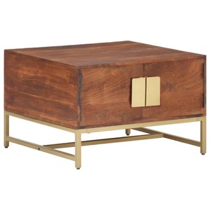 vidaXL, vidaXL Couchtisch Honigbraun 67x67x45 cm Akazie Massivholz, vidaXL Couchtisch Honigbraun 67x67x45 cm Akazie Massivholz