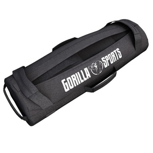 Gorilla sports, Verstellbarer Fitness Sandsack 20 - 30 Kg Unisex Schwarz 30KG, Gorilla Sports - Verstellbarer Fitness Sandsack 20 30 kg, One Size, Schwarz