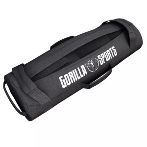 Gorilla sports, Verstellbarer Fitness Sandsack 20 - 30 Kg Unisex Schwarz 30KG, Gorilla Sports - Verstellbarer Fitness Sandsack 20 30 kg, One Size, Schwarz