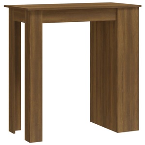 vidaXL, vidaXL Bartisch mit Regal Braun Eiche 102x50x103,5 cm Holzwerkstoff, vidaXL Bartisch mit Regal Braun Eiche 102x50x103,5 cm Holzwerkstoff