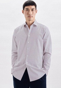 Seidensticker, Business Hemd Regular Fit Langarm Druck Herren Pink 43, 
