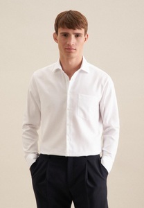 Seidensticker, Business Hemd Regular Fit Langarm Uni Herren Weiss 38, 