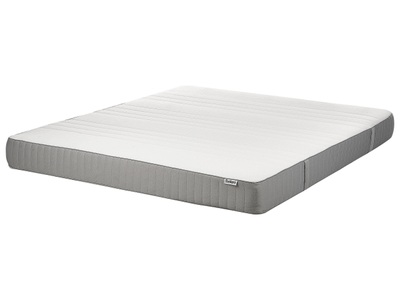 Beliani, Matratze aus Polyester HAPPINESS Matratze aus Polyester HAPPINESS, Beliani - Gel-Memory-Schaummatratze aus PU-Schaum HAPPINESS, 180x200 cm, Weiss Bunt