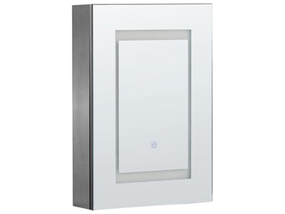 Beliani, Badezimmerschrank aus Sperrholz Modern MALASPINA Badezimmerschrank aus Sperrholz Modern MALASPINA, Beliani - Bad-Spiegelschrank aus Sperrholz Modern MALASPINA, One Size, Schwarz