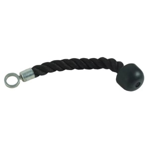 Gladiatorfit, Einfaches Trizepsseil Mit Griff Für Klimmzüge/ziehen An Der Seilscheibe Unisex Schwarz ONE SIZE, GladiatorFit - Einfaches Trizepsseil 