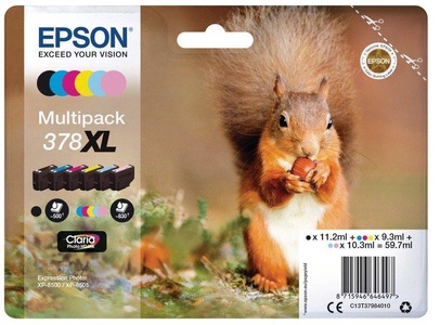 Epson, Epson T379840 - Tintenpatrone, Multipack 378XL (C13T37984010), Tinte