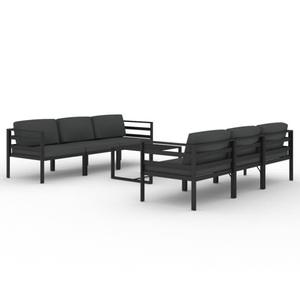 vidaXL, vidaXL 7-tlg. Garten-Lounge-Set mit Kissen Aluminium Anthrazit