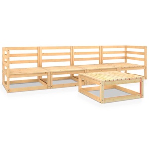vidaXL, vidaXL 5-tlg. Garten-Lounge-Set Massivholz Kiefer, 