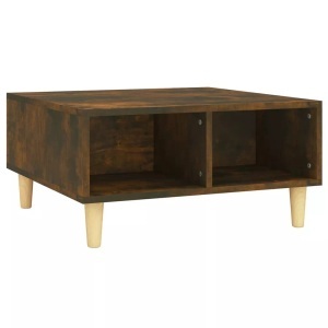 vidaXL, vidaXL Couchtisch Räuchereiche 60x60x30 cm Holzwerkstoff