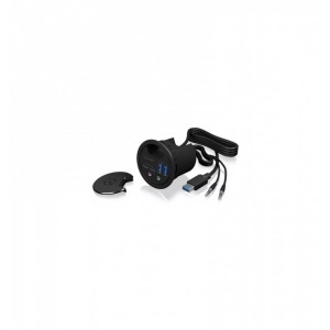 ICY BOX, IB-HUB1403B, USB-Hub, ICY BOX Tisch-Hub IB-Hub1403B