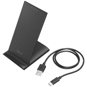 HAMA, Hama Induktions-Ladegerät 2000 mA QI-FC10S 00201684 Ausgänge Induktionslade-Standard Schwarz, Hama Wireless Charger 
