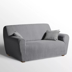 SO'HOME, Stretch-bezug Für Sessel Und Sofa Ahmis Unisex Grau 2P, SO'HOME - Stretch-Bezug für Sessel und Sofa AHMIS, 2P, Grau