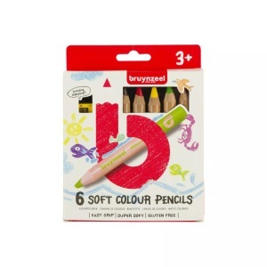 Bruynzeel, BRUYNZEEL Buntstifteset Kids dick 60119006 6 Farben, Bruynzeel Buntstifteset Kids dick, 60119006, (6 Farben)