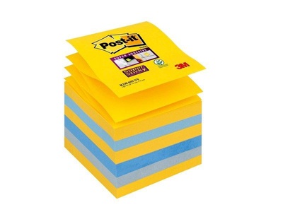 POST-IT, POST-IT Super Sticky Z-Notes 76x76mm R330-6SS-NY New York 4 Farben 6 x, 3M Post-it Super Sticky Z-Notes, 76mm x 76mm, New York, R330-6SS-NY, (4 Farben, 6 x 90 Blatt)