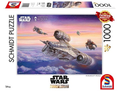 Schmidt Spiele, Puzzle Star Wars - The Mandalorian - The Escort, Lucas Film The Mandalorian The Escort (Puzzle)
