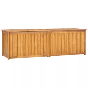 vidaXL, vidaXL Gartenbox 175x50x55 cm Massivholz Teak, vidaXL Gartenbox 175x50x55 cm Massivholz Teak