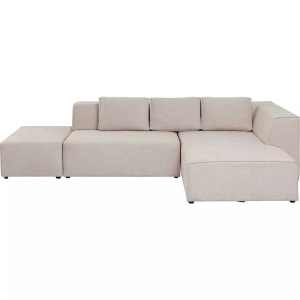 Kare Design, Ecksofa Infinity Ottomane Creme Rechts, Ecksofa Infinity Ottomane Creme Rechts