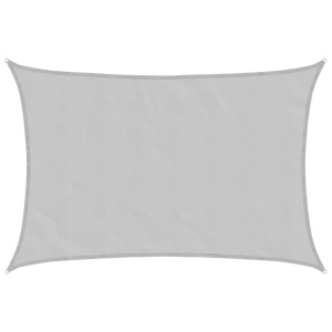 vidaXL, vidaXL Sonnensegel Hellgrau 3x2 m 100% Polyester Oxford, vidaXL Sonnensegel Hellgrau 3x2 m 100% Polyester Oxford
