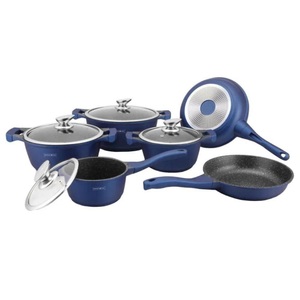 Royalty Line, Bratpfannen- und Kochtopfset, 6 Kochgeschirr Bratpfannen- und Kochtopfset, 6 Kochgeschirr, Royalty Line - Bratpfannen- und Kochtopfset, 6 Kochgeschirr, One Size, Blau