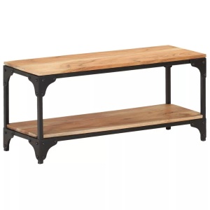 vidaXL, vidaXL Couchtisch 90x30x40 cm Massivholz Akazie, vidaXL Couchtisch 90x30x40 cm Massivholz Akazie