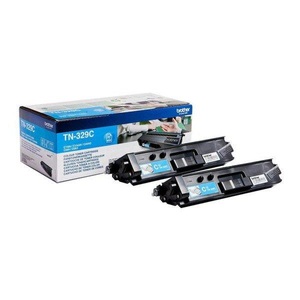 Brother, Original Tonerpatronen Twinpack, XXL cyan Brother TN-329C twin, Brother Tonerset TN-329C Cyan