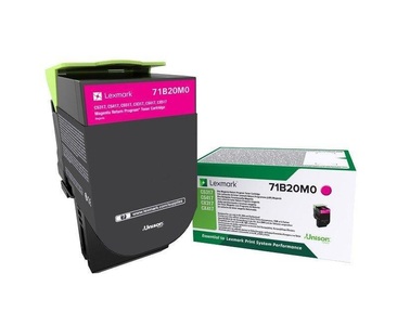 Lexmark, Lexmark Rückgabe Toner CS317 CS417 CS517 CX317 CX417 CX517 71B20M0 Original Magenta 2300 Seiten, Lexmark Toner 71B20M0 Magenta