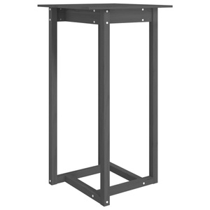 vidaXL, vidaXL Bartisch Grau 60x60x110 cm Massivholz Kiefer, vidaXL Bartisch Grau 60x60x110 cm Massivholz Kiefer