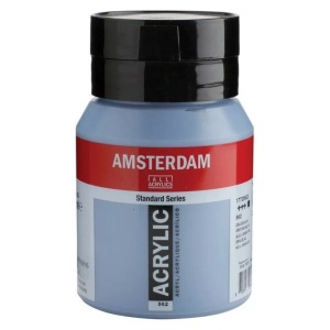 Amsterdam, AMSTERDAM ACRYL 500ML GRAUBLAU, Talens Acrylfarbe Amsterdam, graublau, 17725622, (500ml)