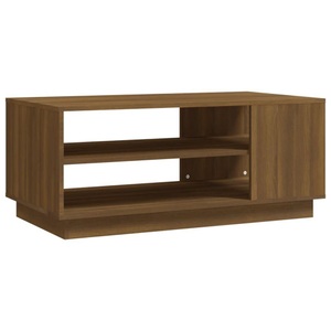 vidaXL, vidaXL Couchtisch Braun Eichen-Optik 102x55x43 cm Holzwerkstoff