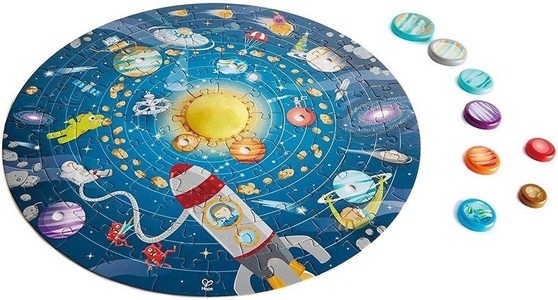 Hape, Hape Puzzle SONNENSYSTEM 102-teilig, Puzzle SONNENSYSTEM 102-teilig
