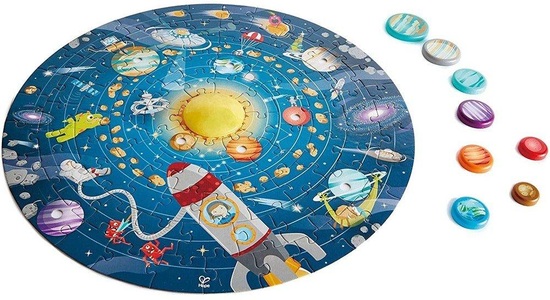 Hape, Hape Puzzle SONNENSYSTEM 102-teilig, Puzzle SONNENSYSTEM 102-teilig