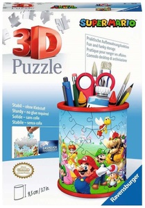 Ravensburger Verlag GmbH, Ravensburger 3D Puzzle Utensilo Super Mario- Stiftehalter für Super Mario Fans ab 6 Jahren, Ravensburger 3D-Puzzle »Super Mario Utensilo«, (54 tlg.)