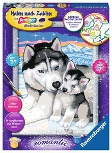 Ravensburger, Ravensburger Malset Mahlen nach, Ravensburger - Malen nach Zahlen - Husky Kuss