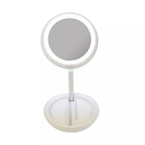 Starlyf, Starlyf - LIGHTED FOLDING MIRROR - Faltbarer Kosmetikspiegel mit LED-Beleuchtung, Weiss, 10X