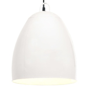 vidaXL, vidaXL Hängelampe Industriestil 25 W Weiß Rund 42 cm E27
